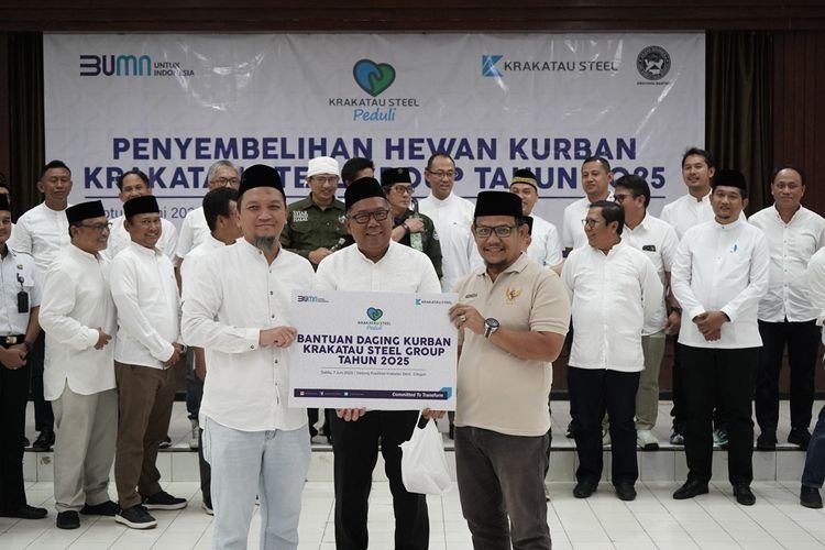 Krakatau Steel dan Grup Sumbang 189 Hewan Kurban, Dorong Kesejahteraan di Cilegon