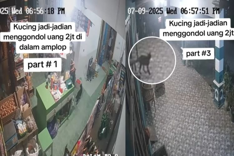 Kucing Viral Bawa Amplop Isi Uang Rp 2 Juta, Netizen Kaget!